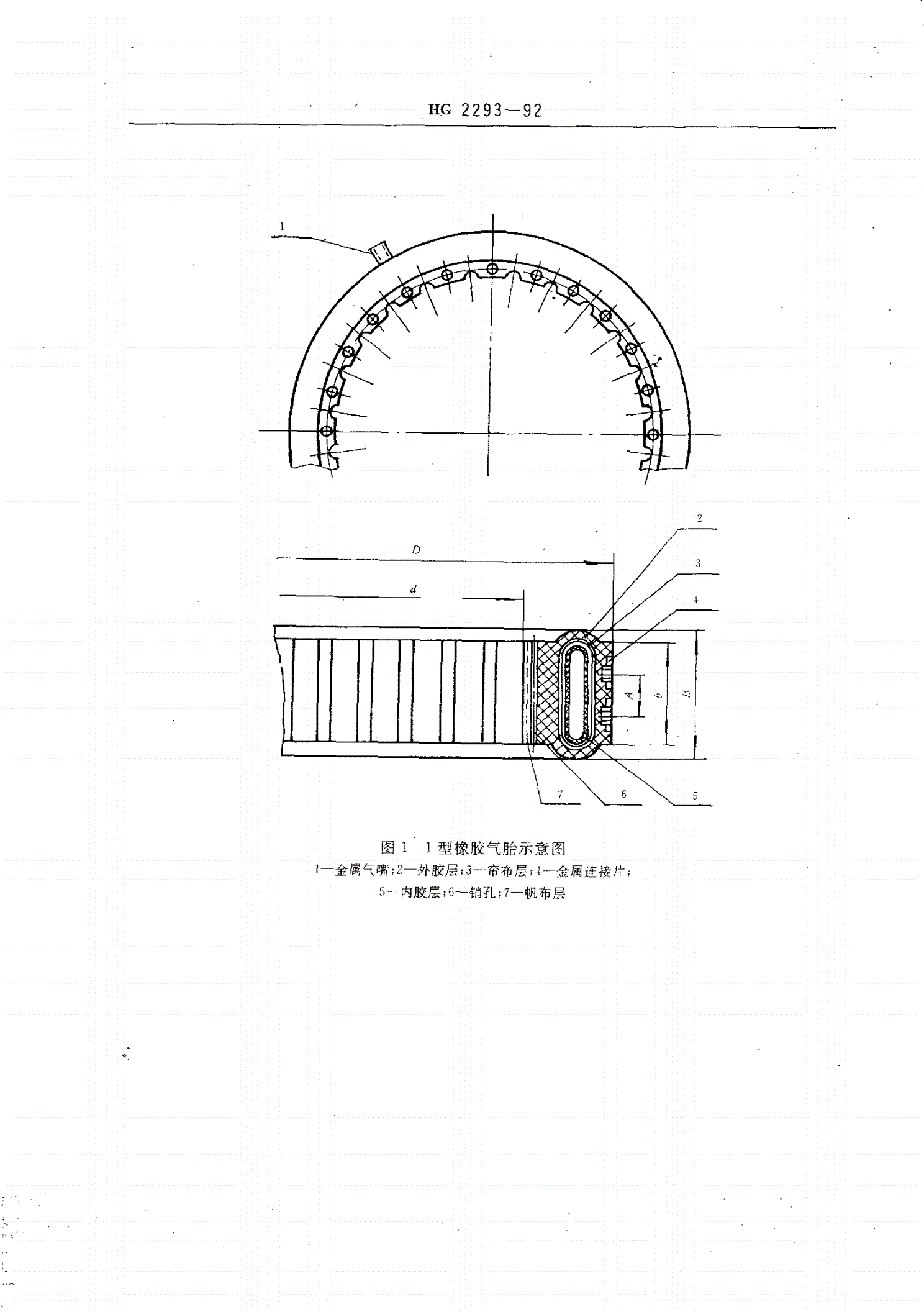 HG/T 2293-1992 离合器用橡胶气胎-第2页