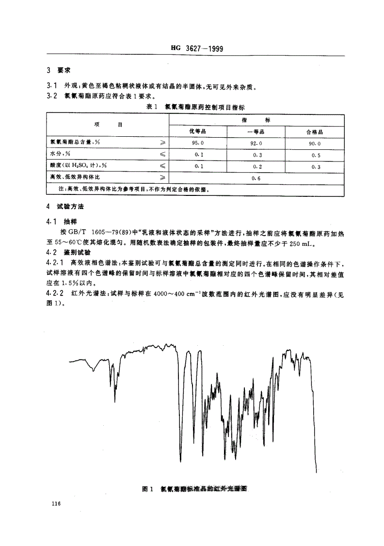 HG/T 3627-1999 氯氰菊酯原药-第3页