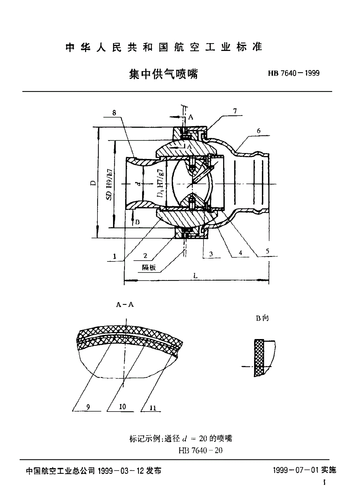 HB 7640-1999 集中供气喷嘴-第3页