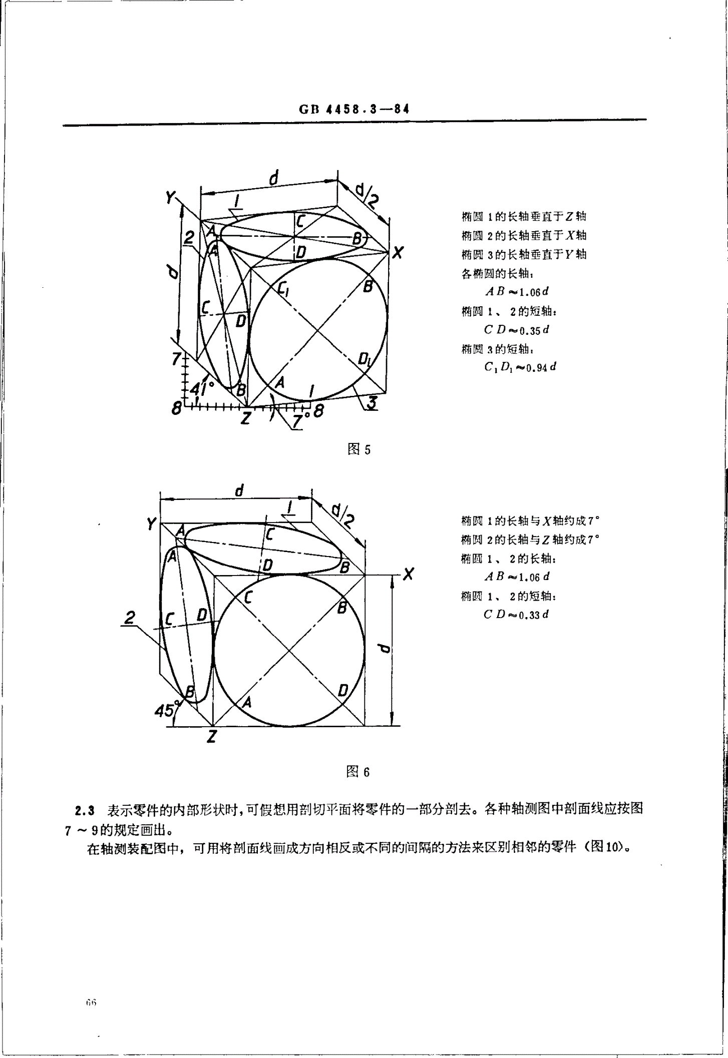 GB/T 4458.3-1984 机械制图 轴测图-第3页
