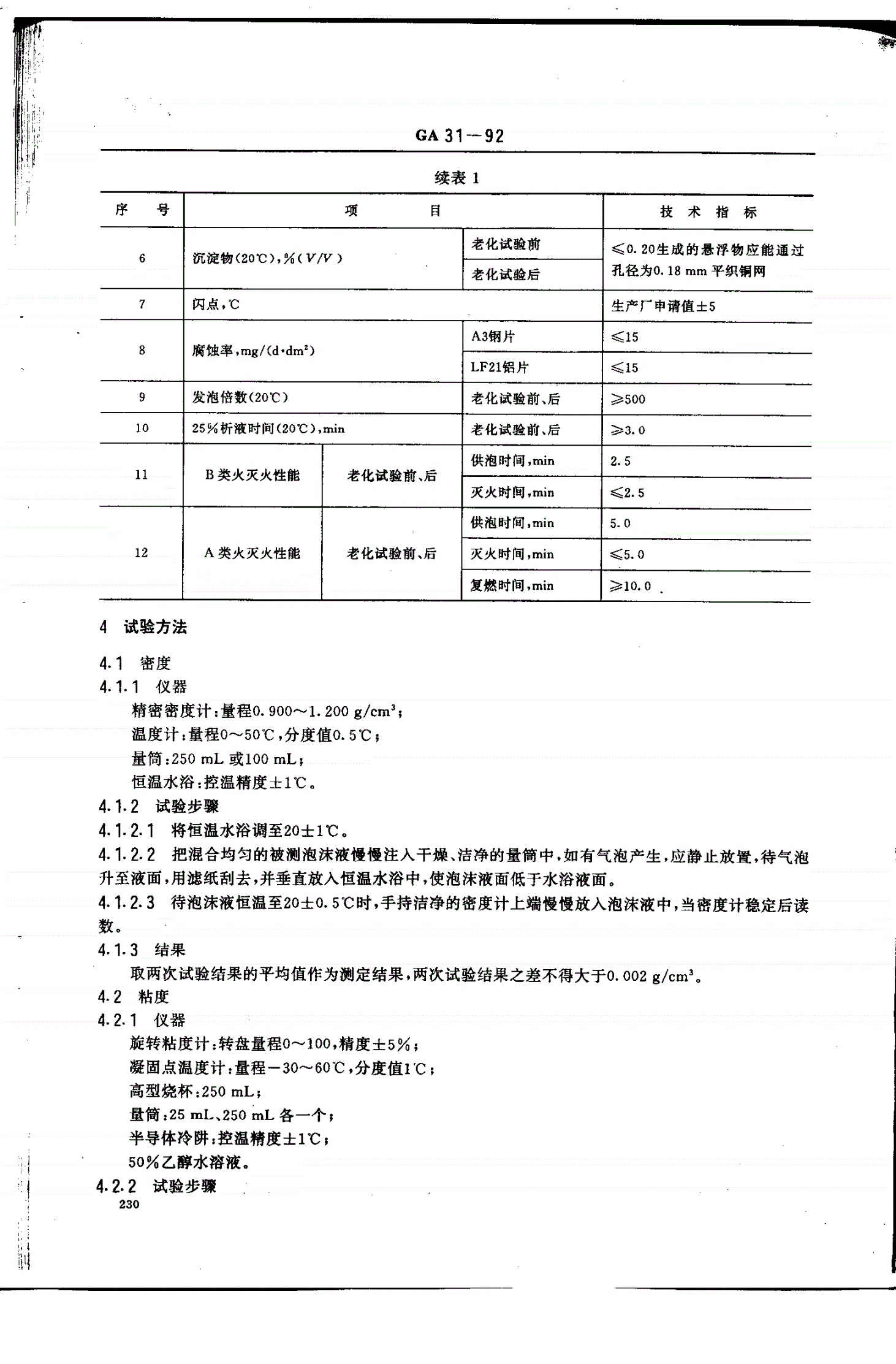 GA 31-1992 高倍数泡沫灭火剂-第2页
