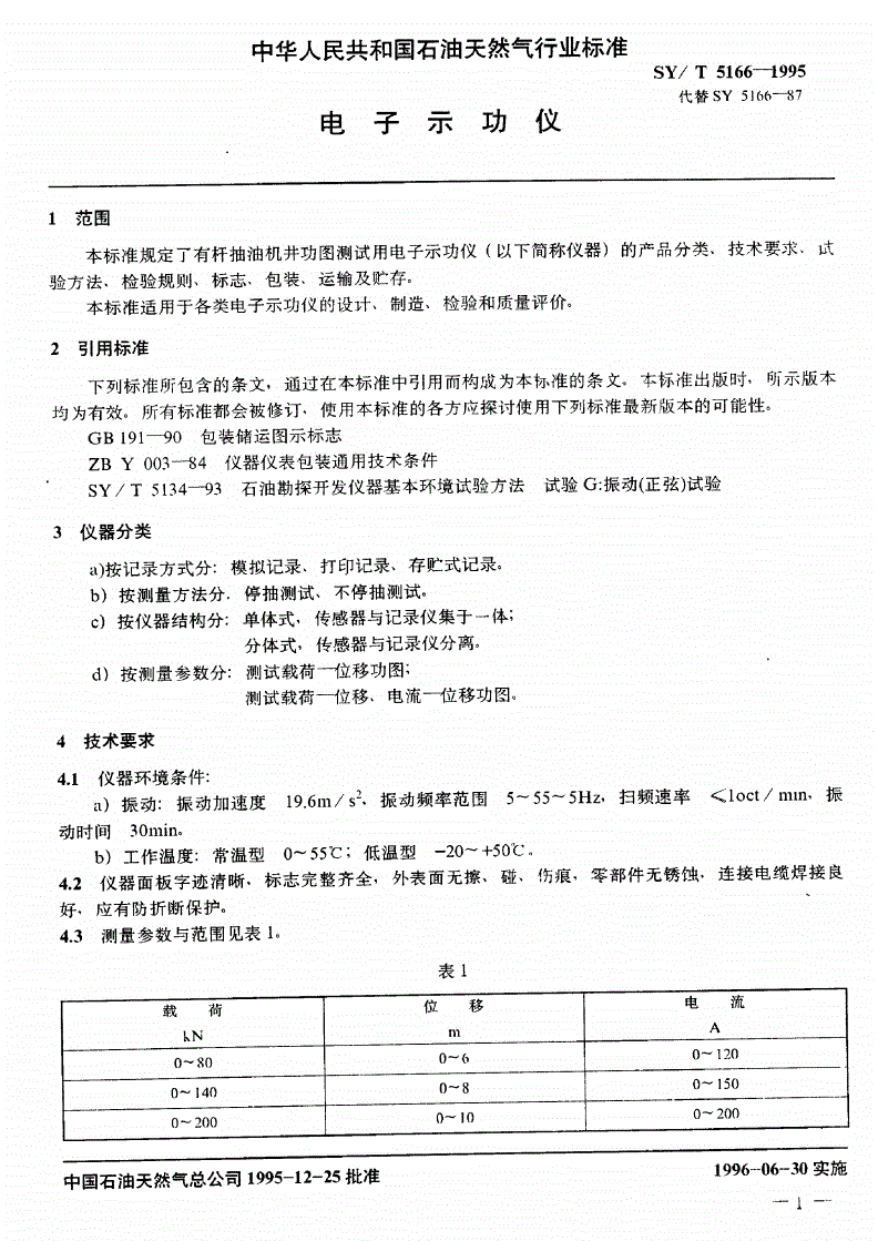 SY/T 5166-1995 电子示功仪-第3页