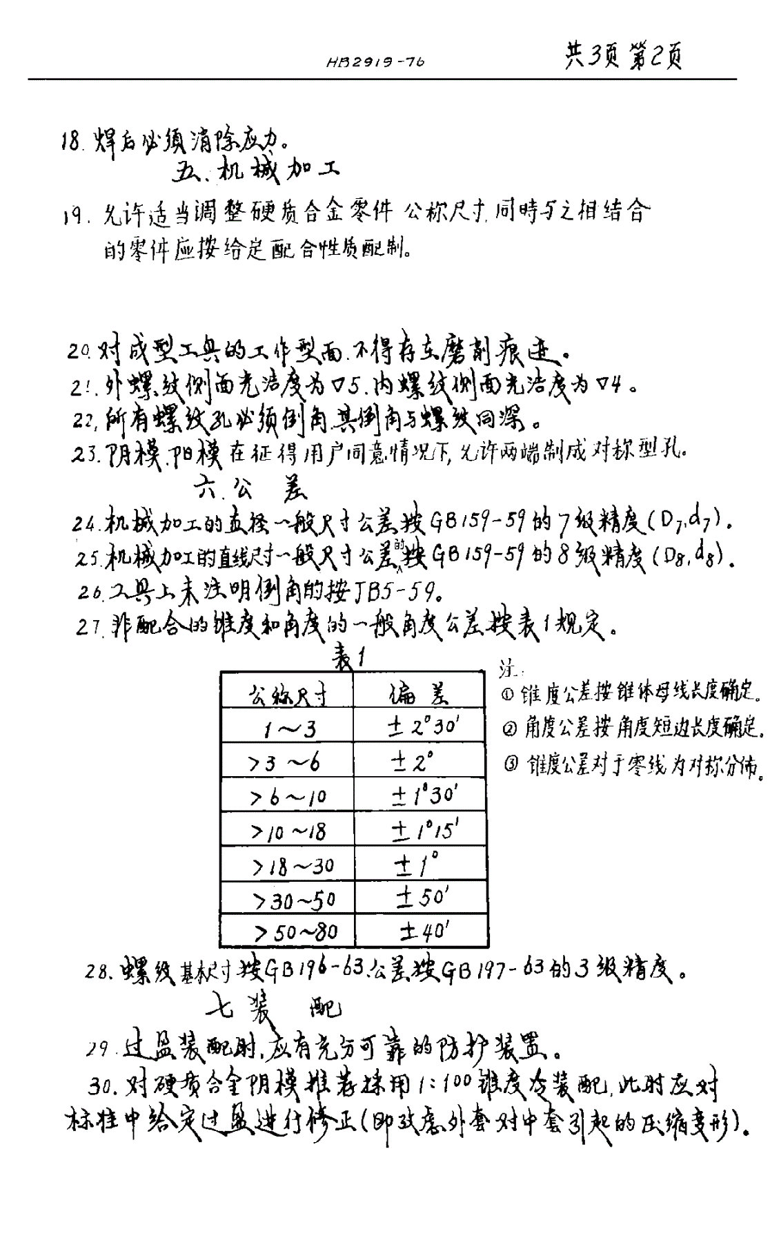 HB 2919-1976 冷镦工具技术条件-第2页