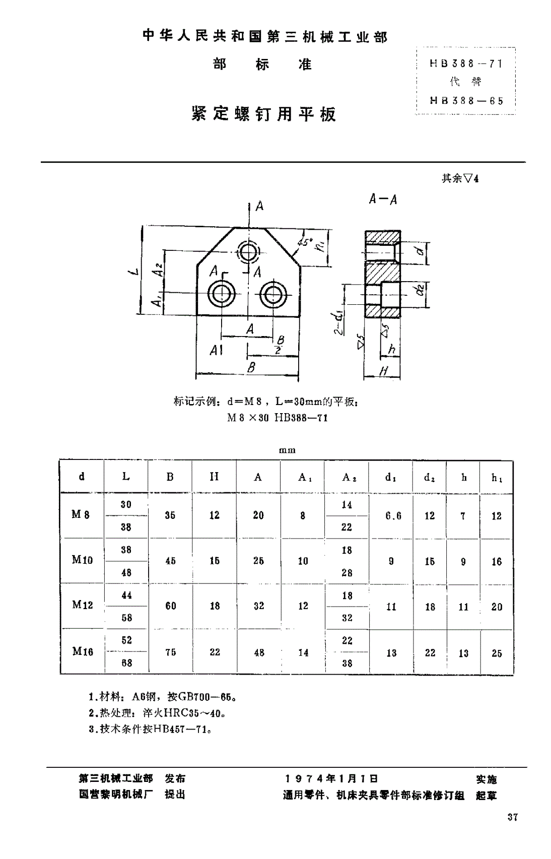 HB 388-1971 紧定螺钉用平板-第1页