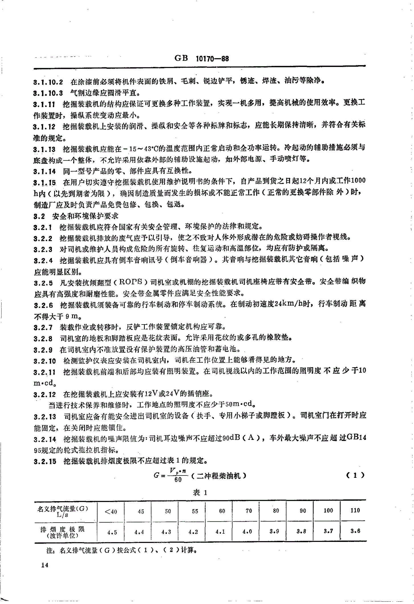 GB/T 10170-1988 挖掘装载机技术条件-第2页