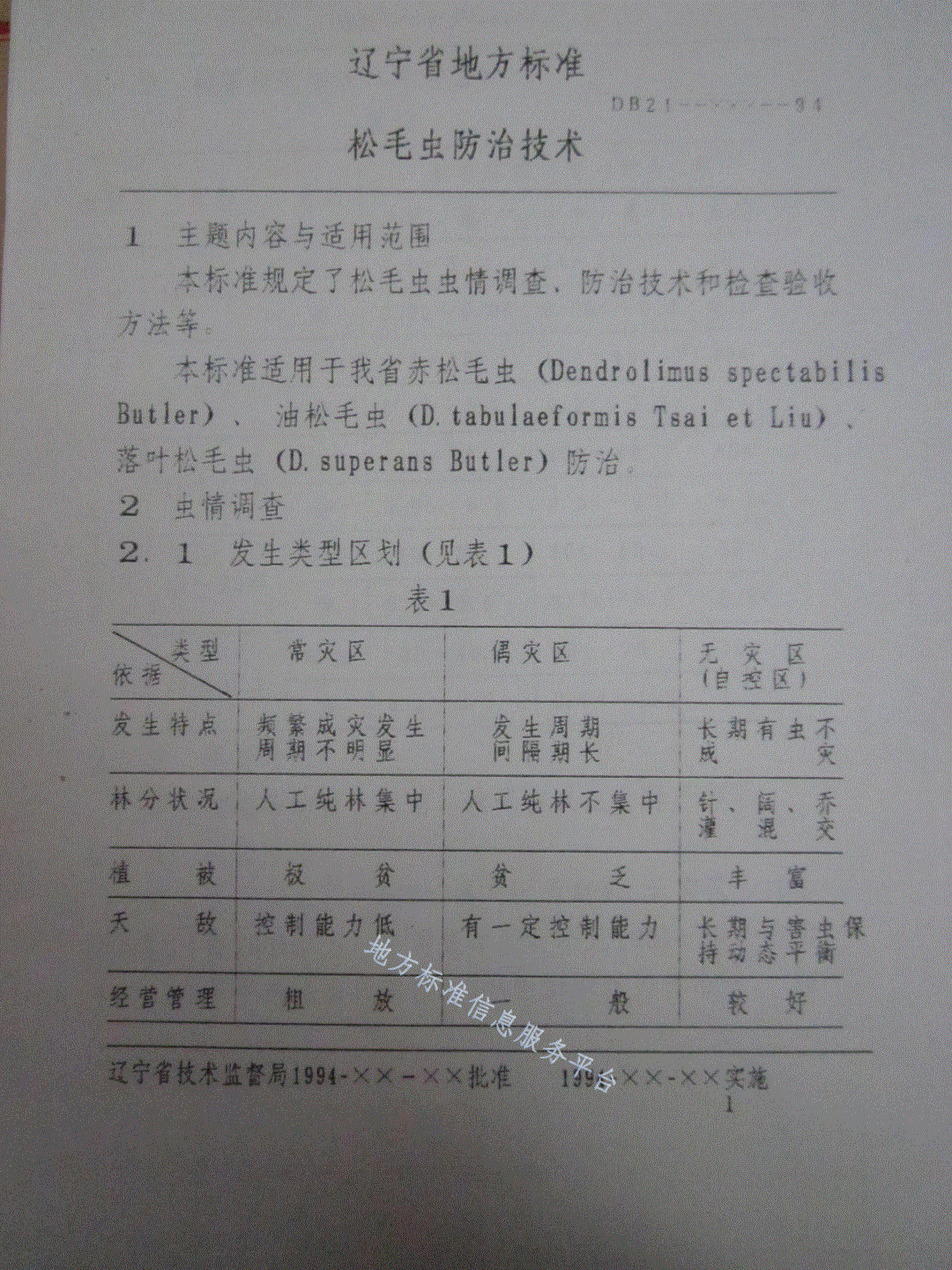 DB21/T 856-1994 松毛虫防治技术-第3页