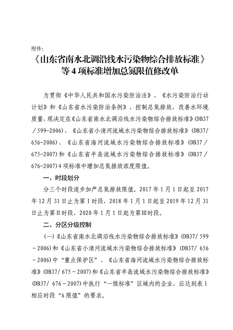 DB37/ 656-2006 山东省小清河流域水污染物综合排放标准-第2页