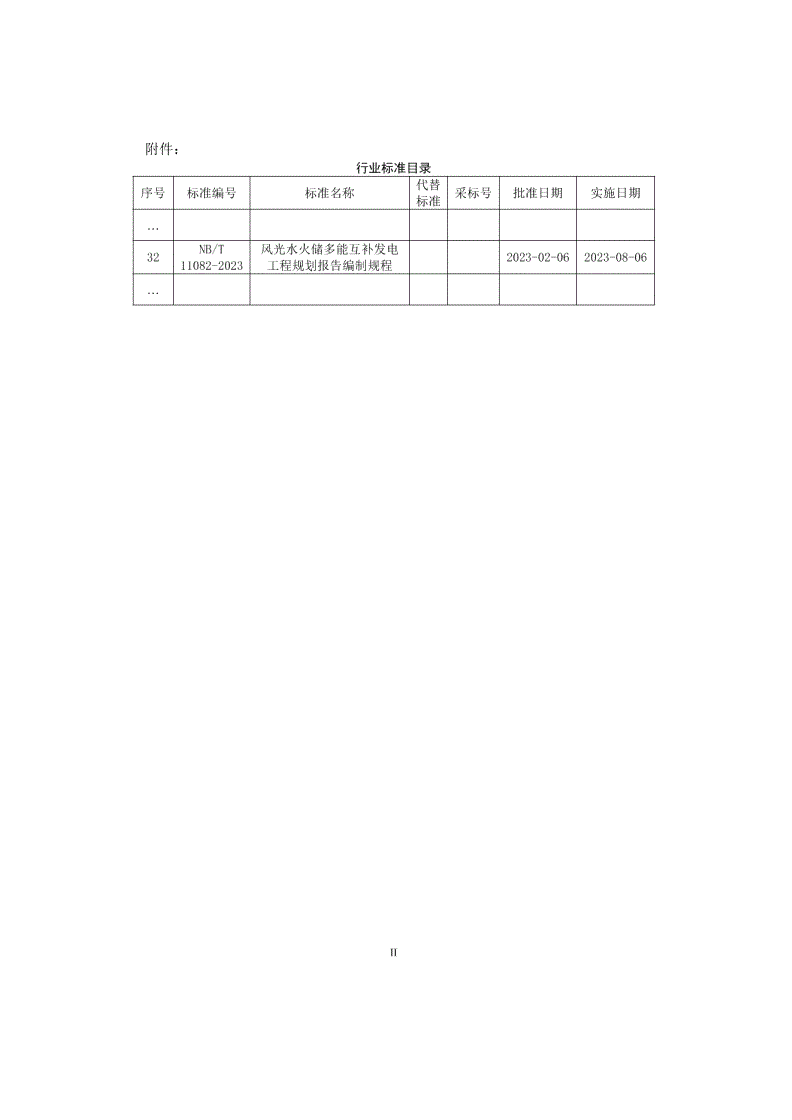 NB/T 11082-2023 风光水火储多能互补发电工程规划报告编制规程-第2页
