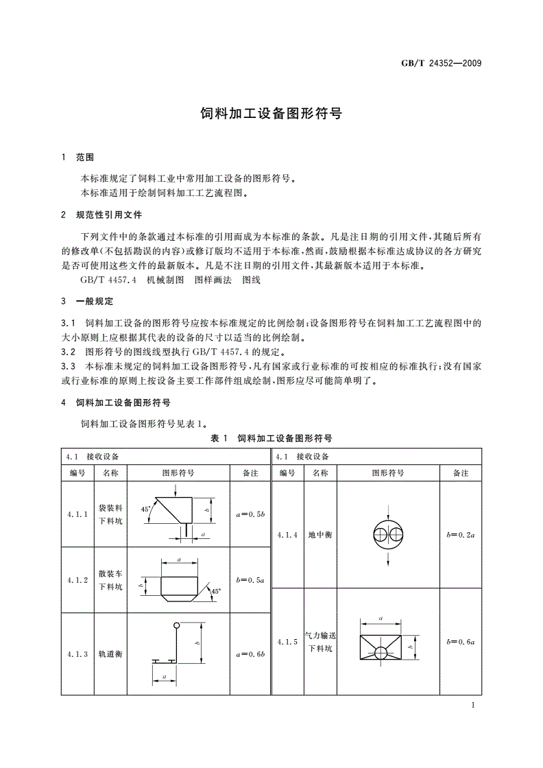 GB/T 24352-2009 饲料加工设备图形符号-第3页