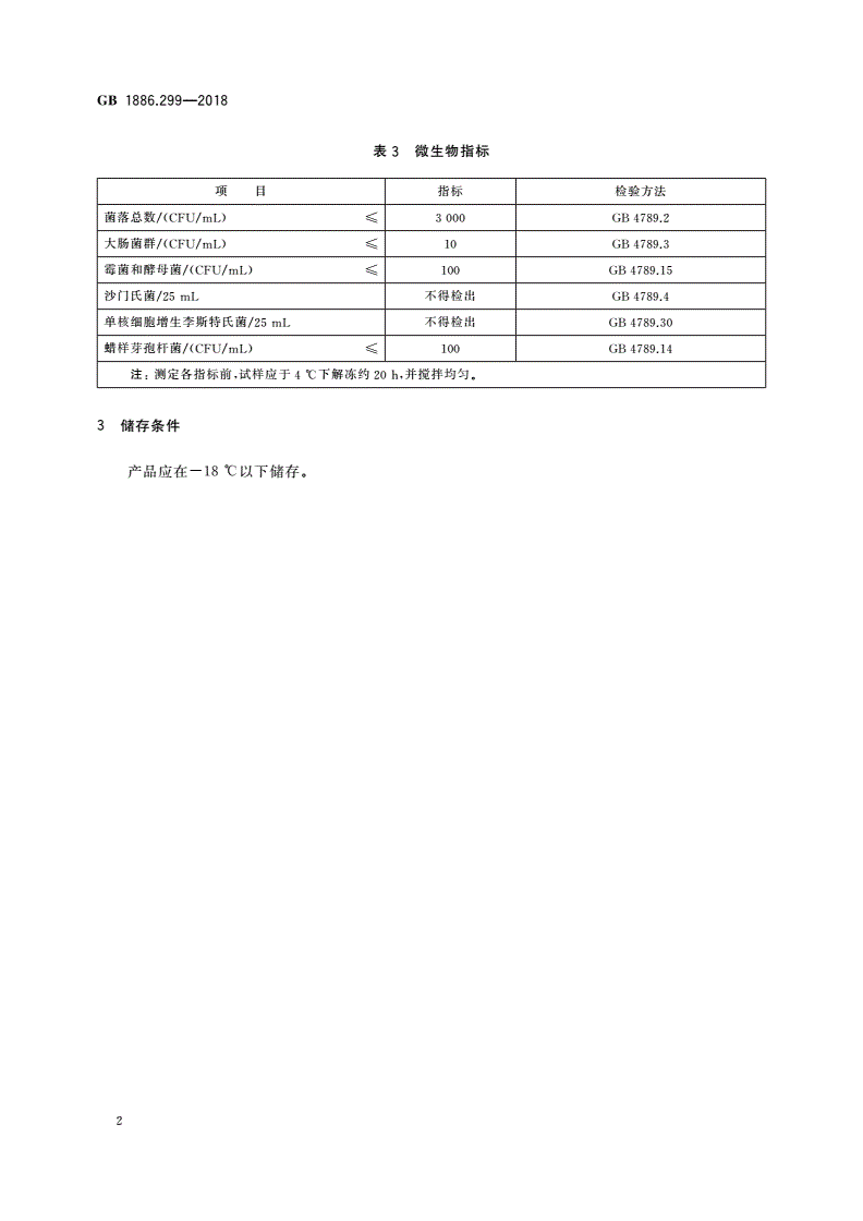 GB 1886.299-2018 食品安全国家标准 食品添加剂 冰结构蛋白-第3页