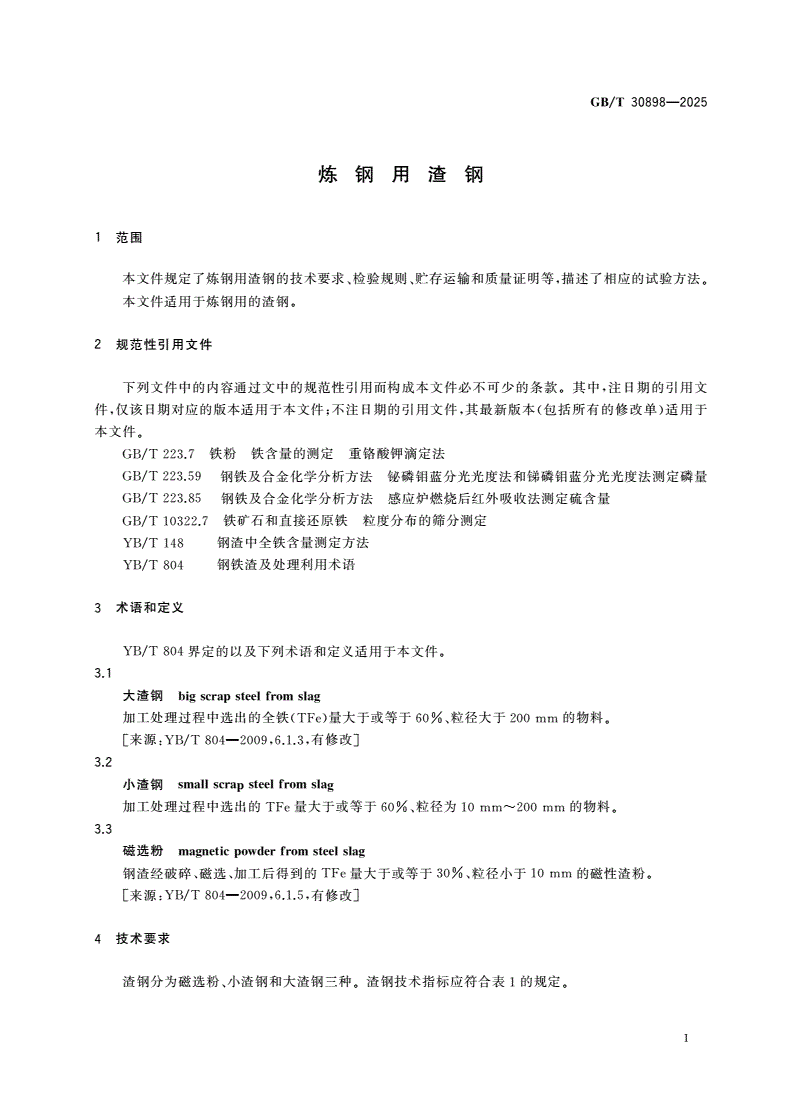 GB/T 30898-2025 炼钢用渣钢-第3页