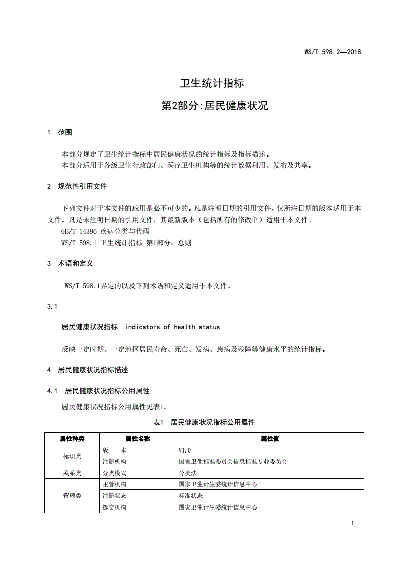 WS/T 598.2-2018 卫生统计指标 第2部分：居民健康状况-第3页