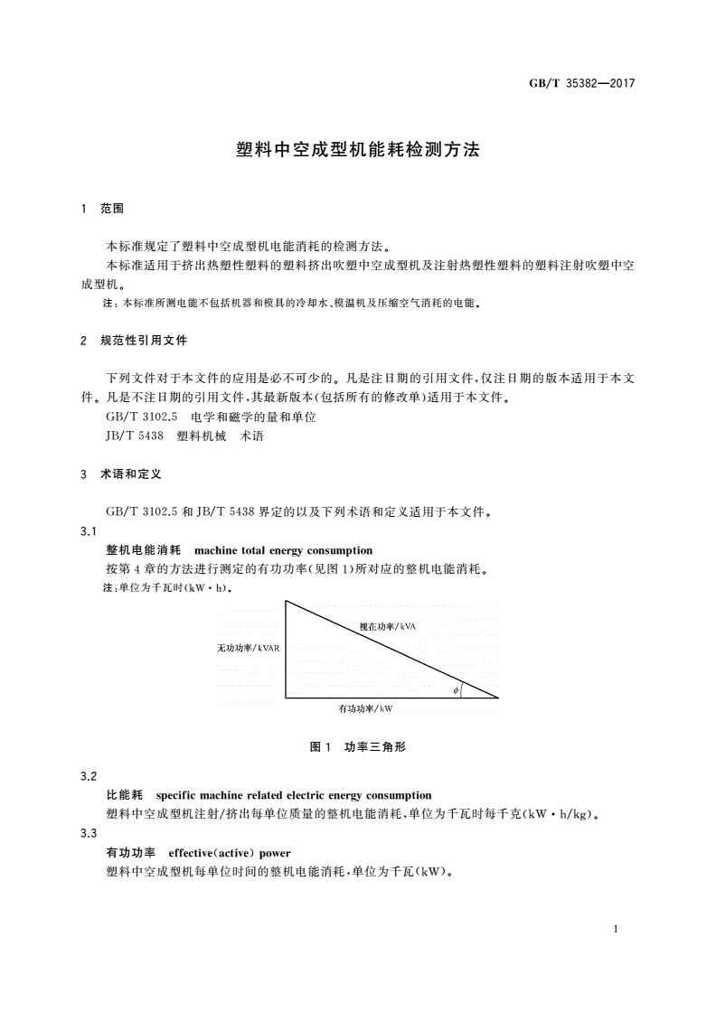 GB/T 35382-2017 塑料中空成型机能耗检测方法-第3页
