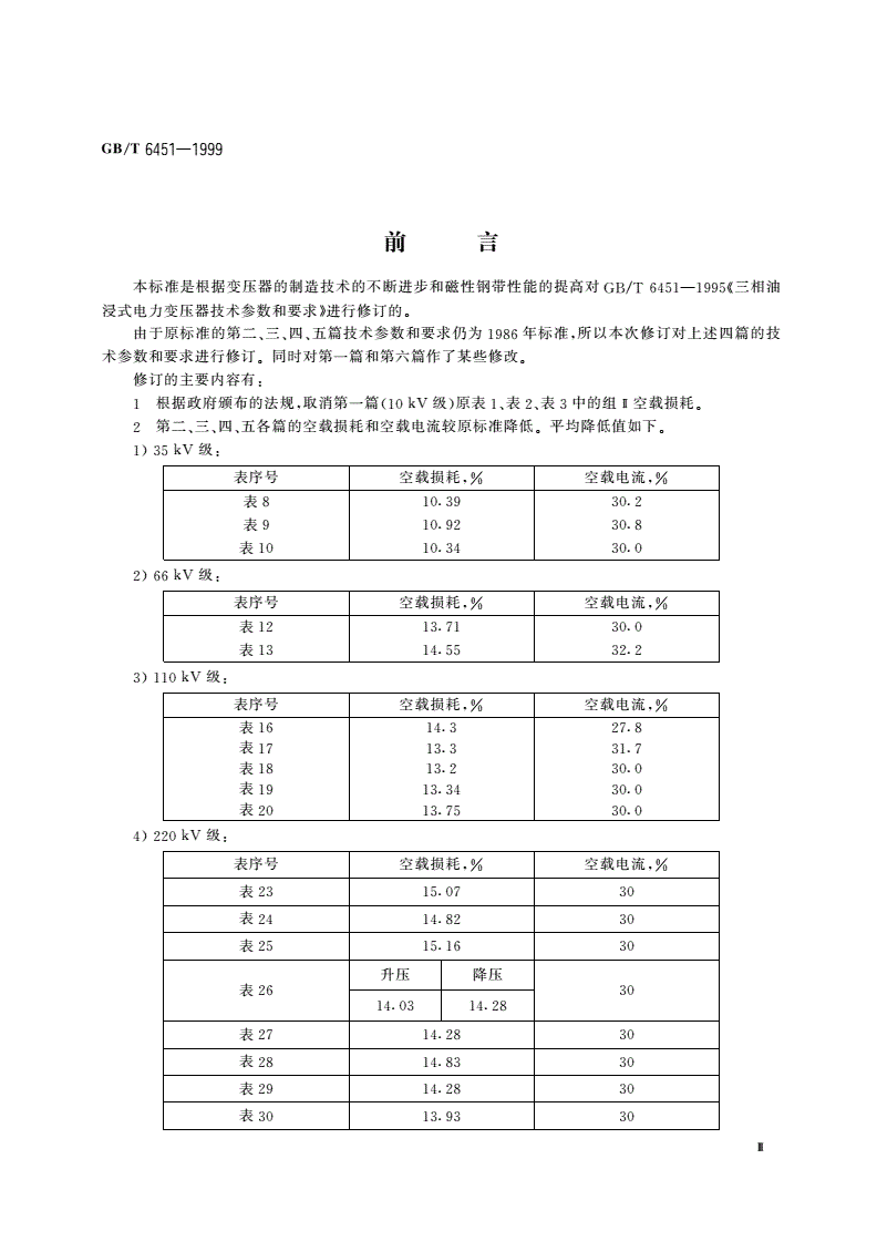 GB/T 6451-1999 三相油浸式电力变压器技术参数和要求-第3页