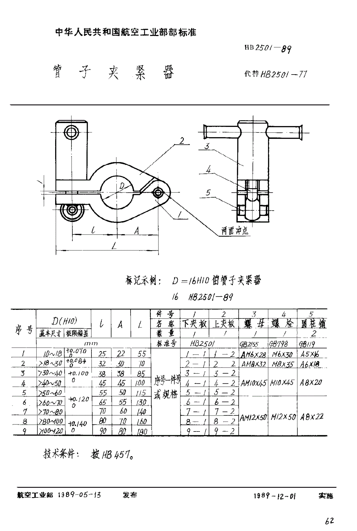 HB 2501-1989 管子夹紧器-第1页