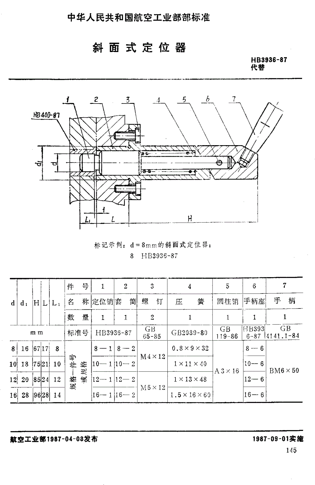 HB 3936-1987 斜面式定位器-第1页